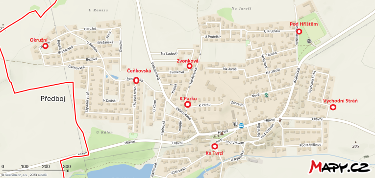 Mapa stanovišť na&nbsp;tříděný odpad